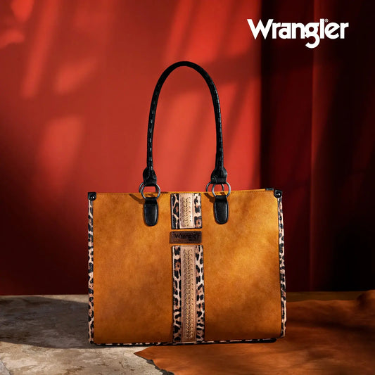 Wrangler Leopard Print Carry Tote