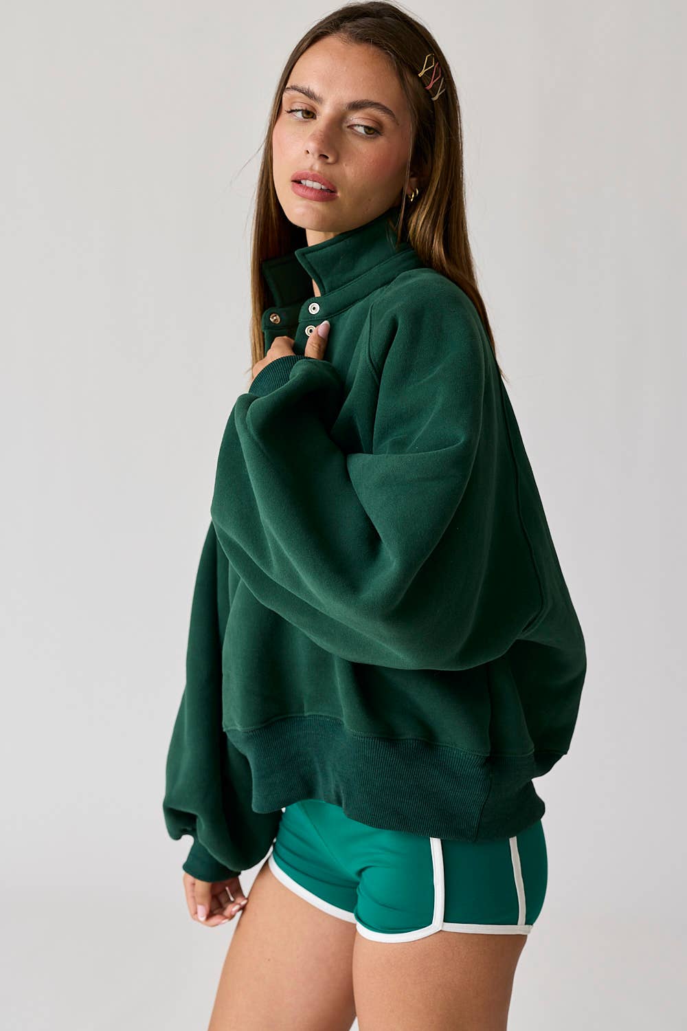 Hunter Green Pull Over