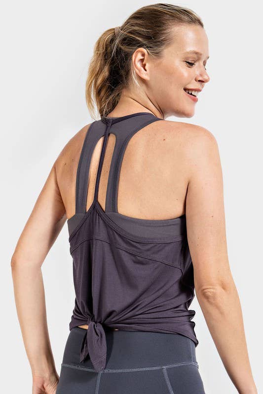 Open Back Tank Yoga Top