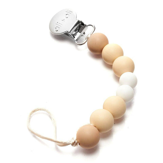 Ali+Oli Silicone Pacifier Clip (Natural)