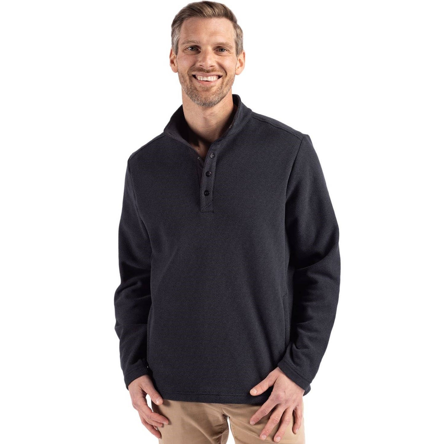 Cutter & Buck Hunts Point Eco Mens Snap Pullover