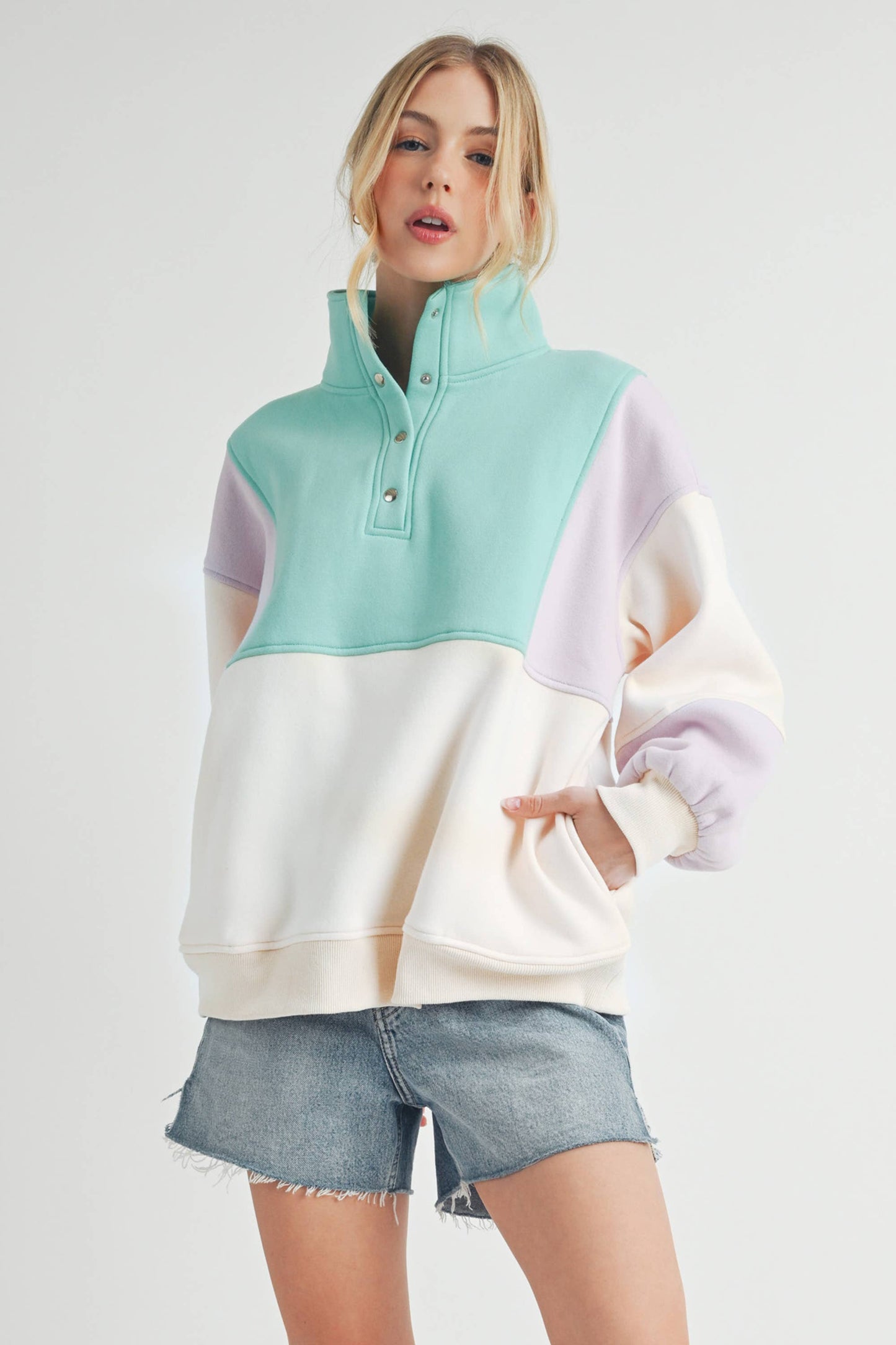 Colorblock Pullover