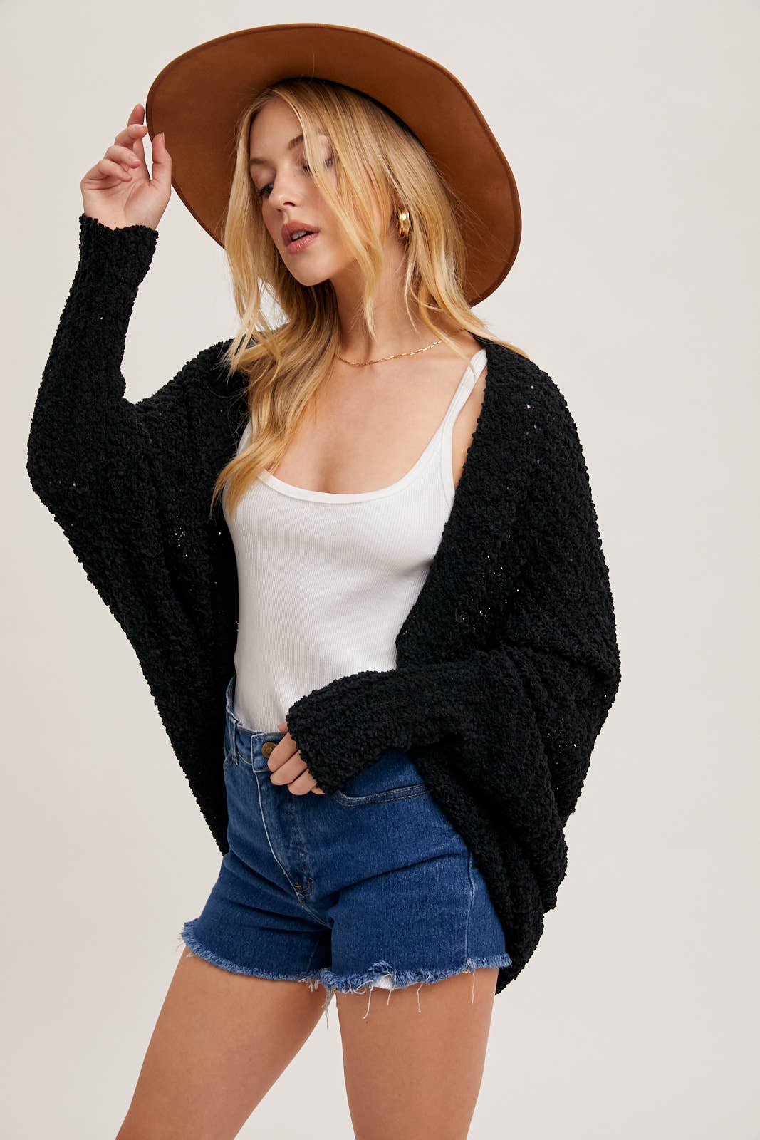 Popcorn Knit Sweater