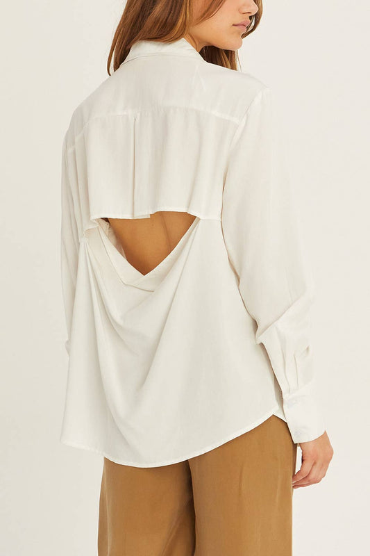 Sianna Open Back Tencel Shirt