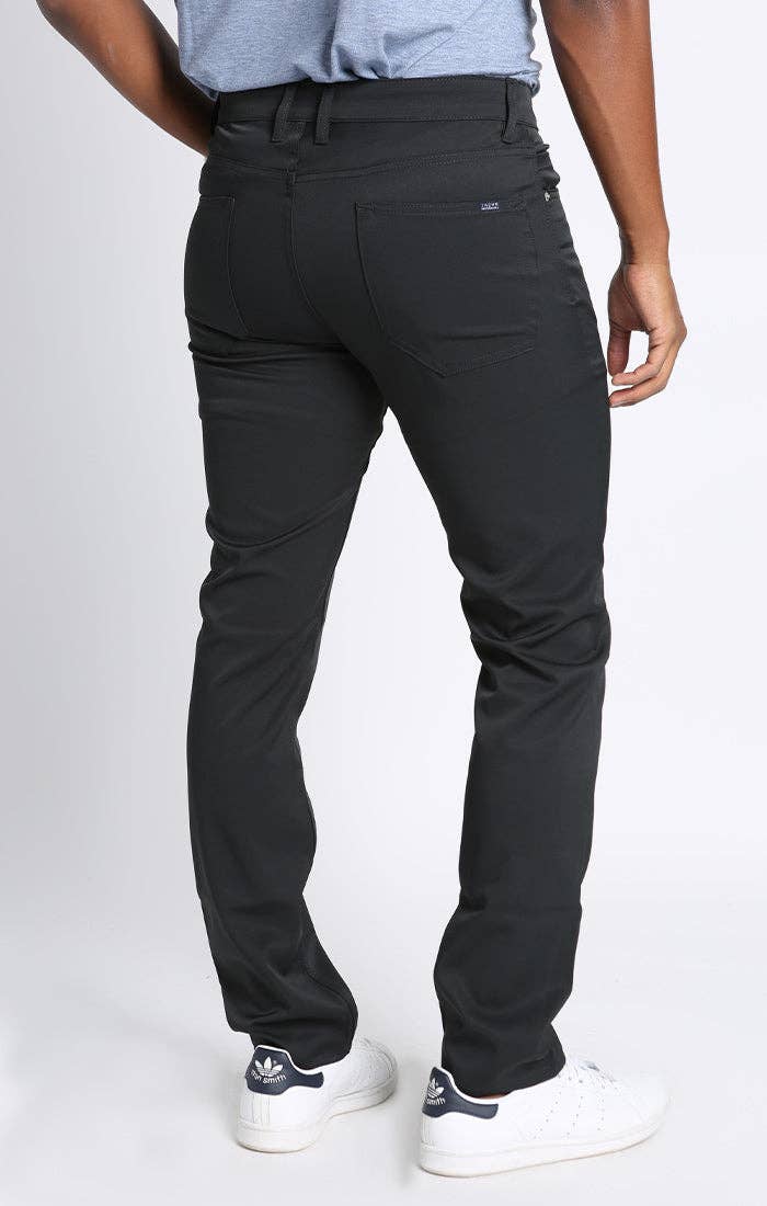 Black Poly Spandex Performance Tech Pant