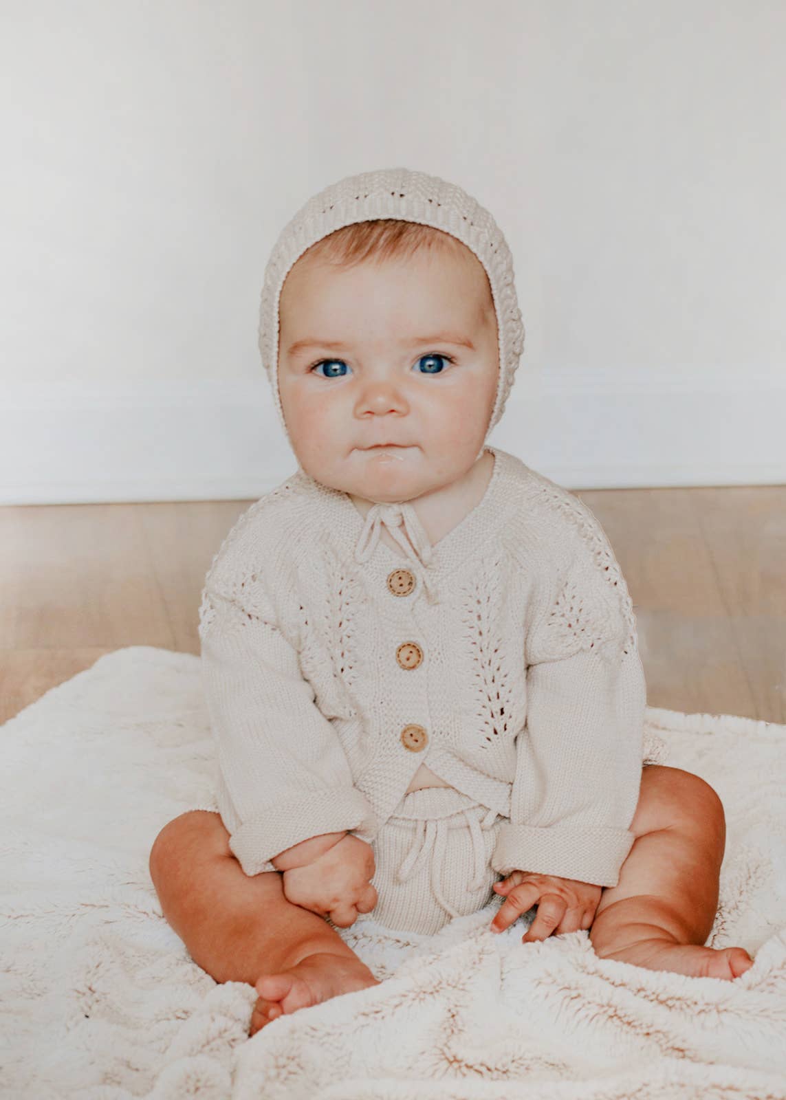 Baby Girl Knit Sweater Cardigan Top buttoned dressy Olesya