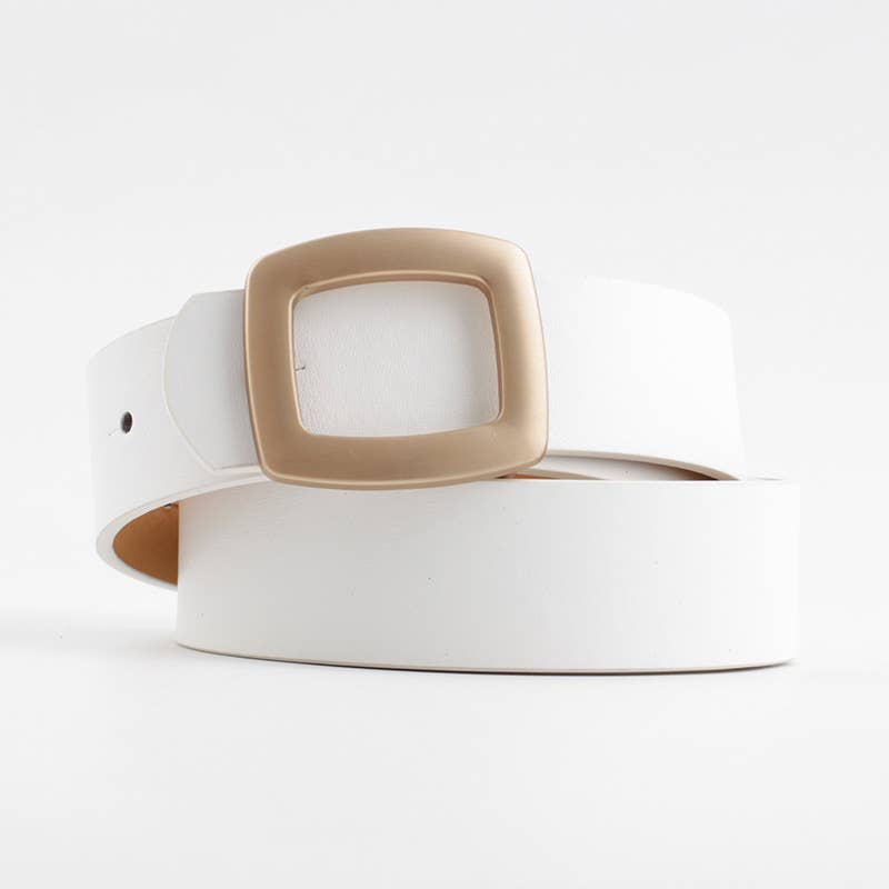 Retro Vegan Leather Women's Belt | 6 Colors - Medium