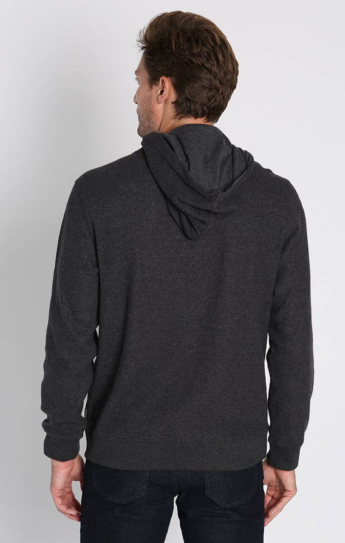 Charcoal Bedford Brushed Waffle Hoodie