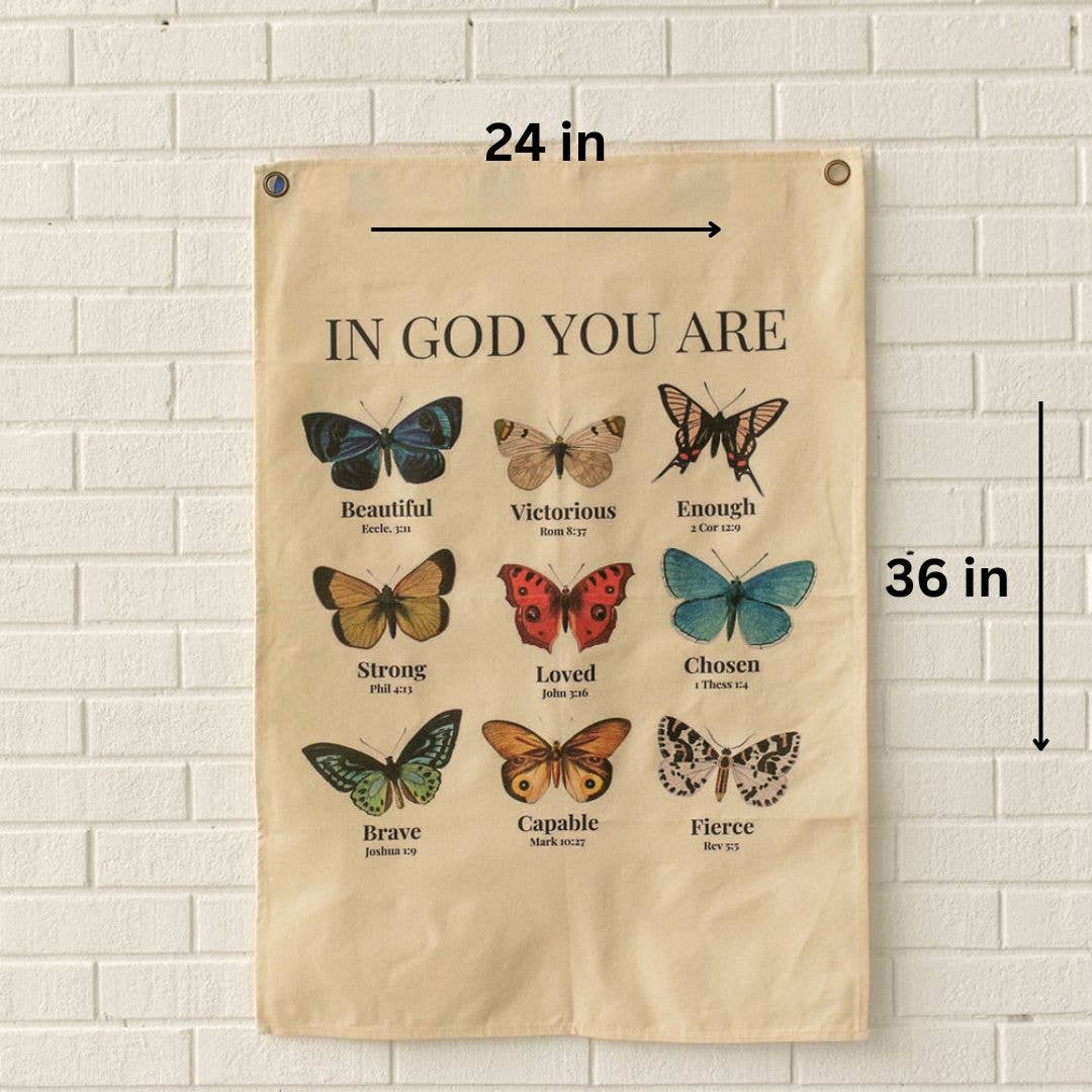 Butterfly Affirmations Wall Art