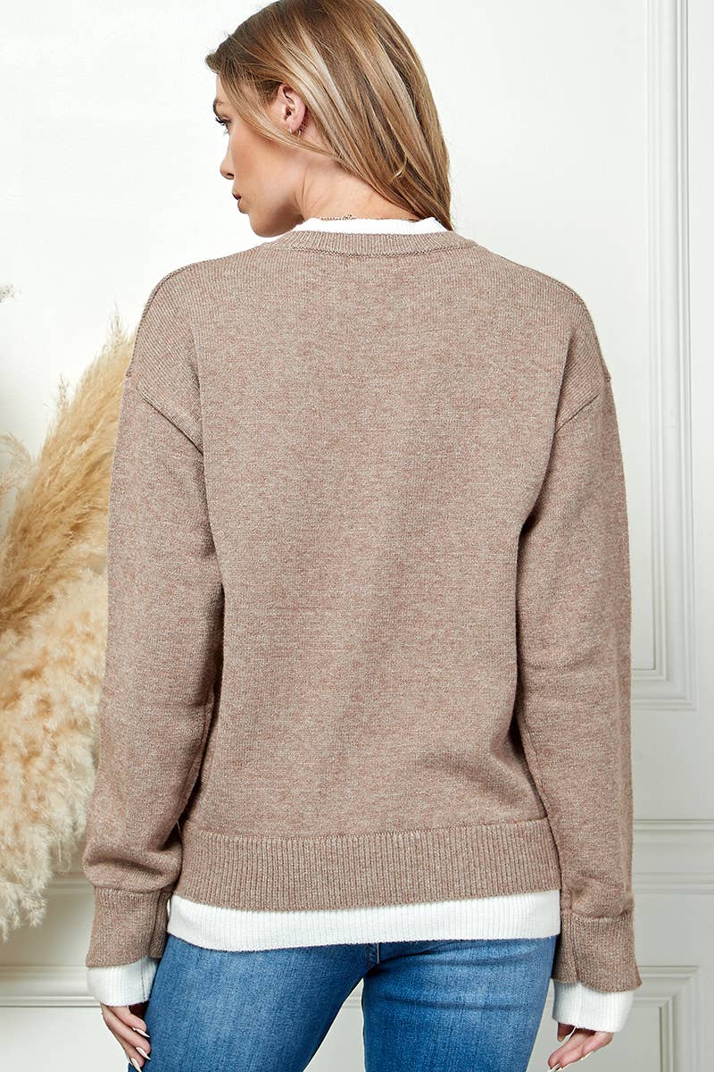 Long Sleeve Knit Sweater