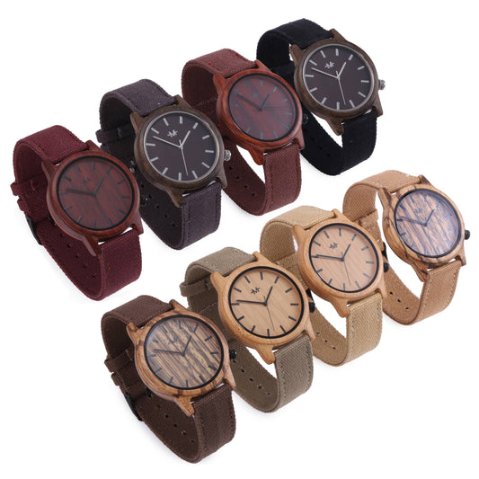 Webbed Brolly Wooden Wrist Watch