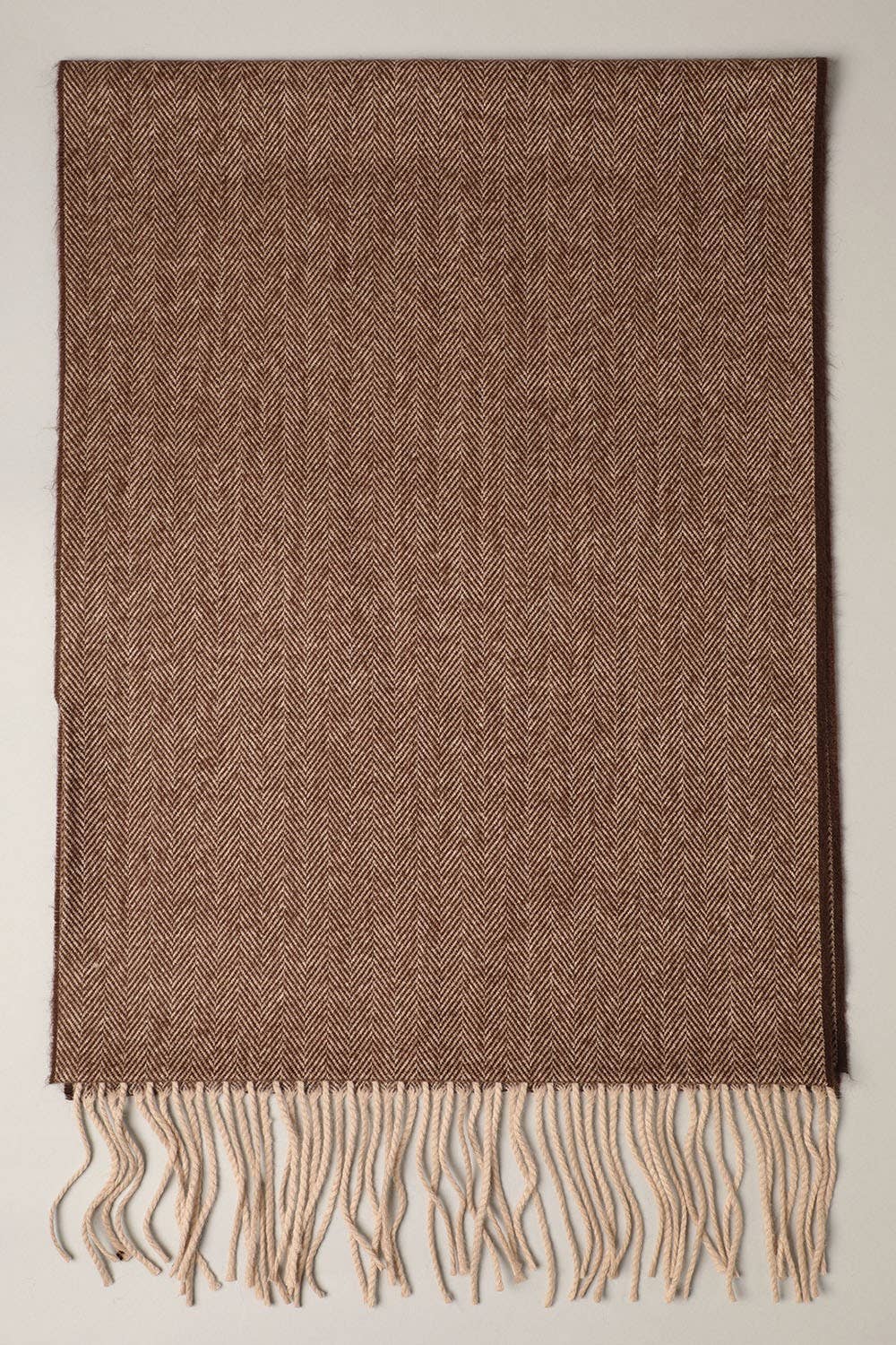 Herringbone Cashmere Feel Muffler Classic Scarf