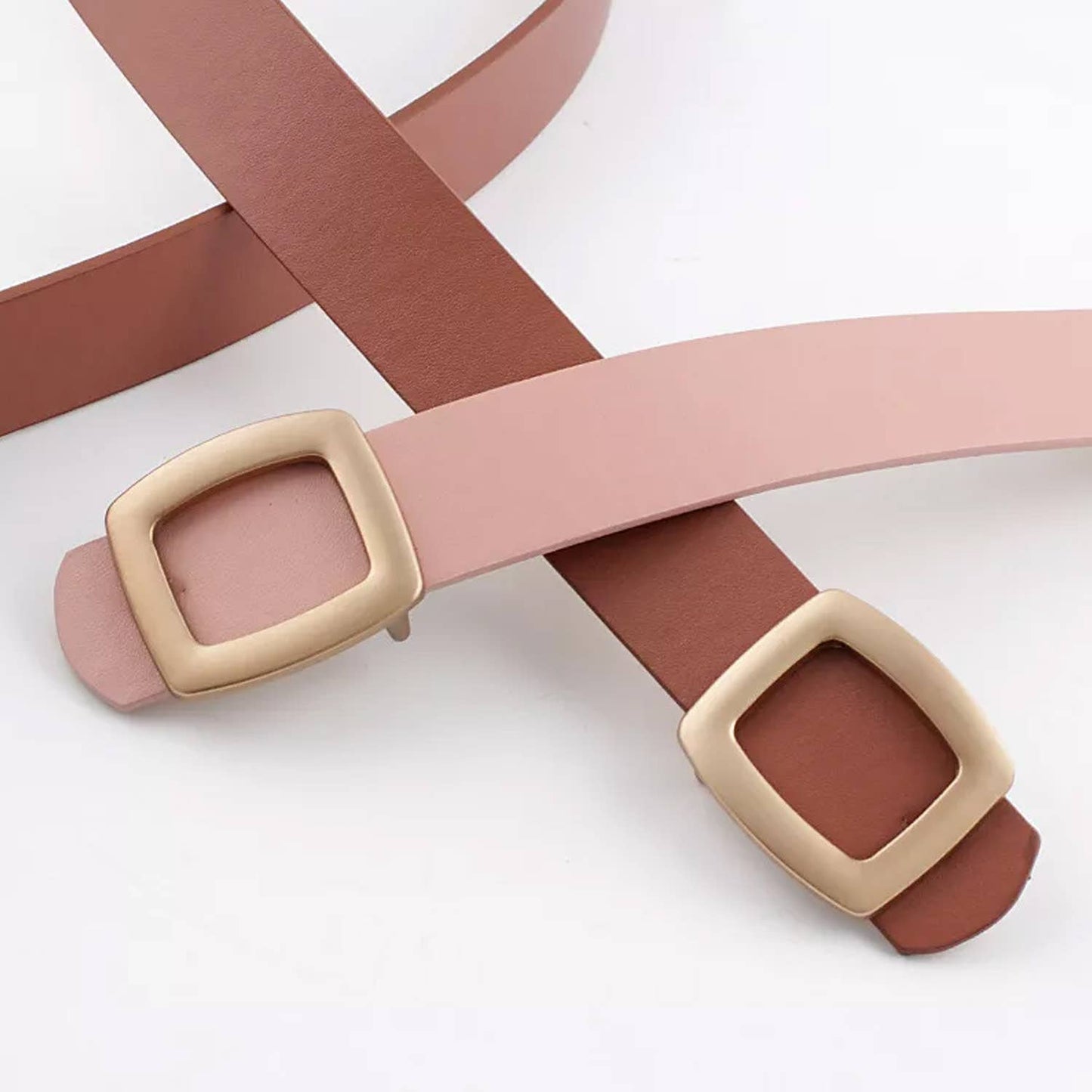 Retro Vegan Leather Women's Belt | 6 Colors - Medium