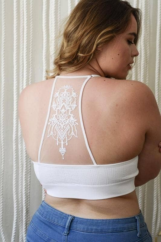 Tattoo Bralette - White