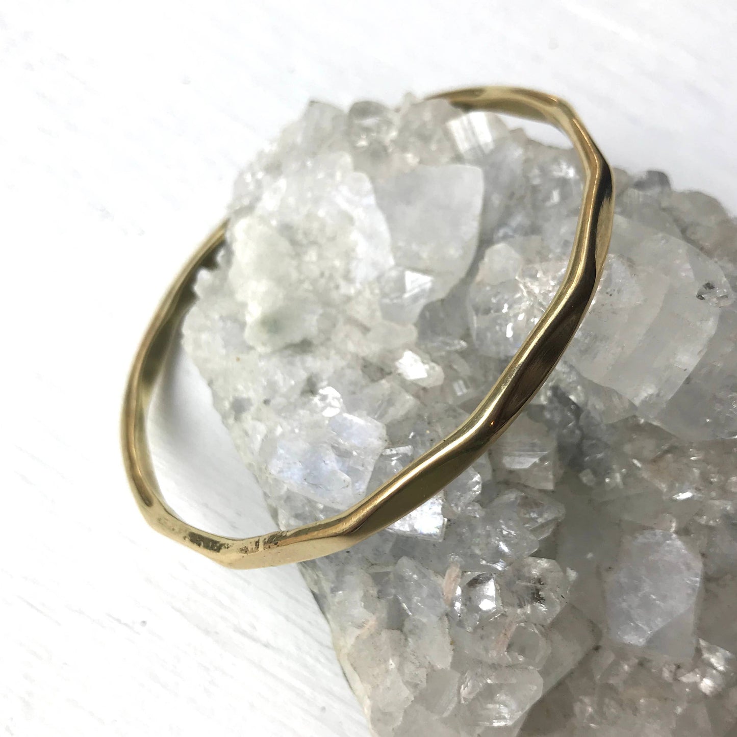 Hammered Brass Bangle