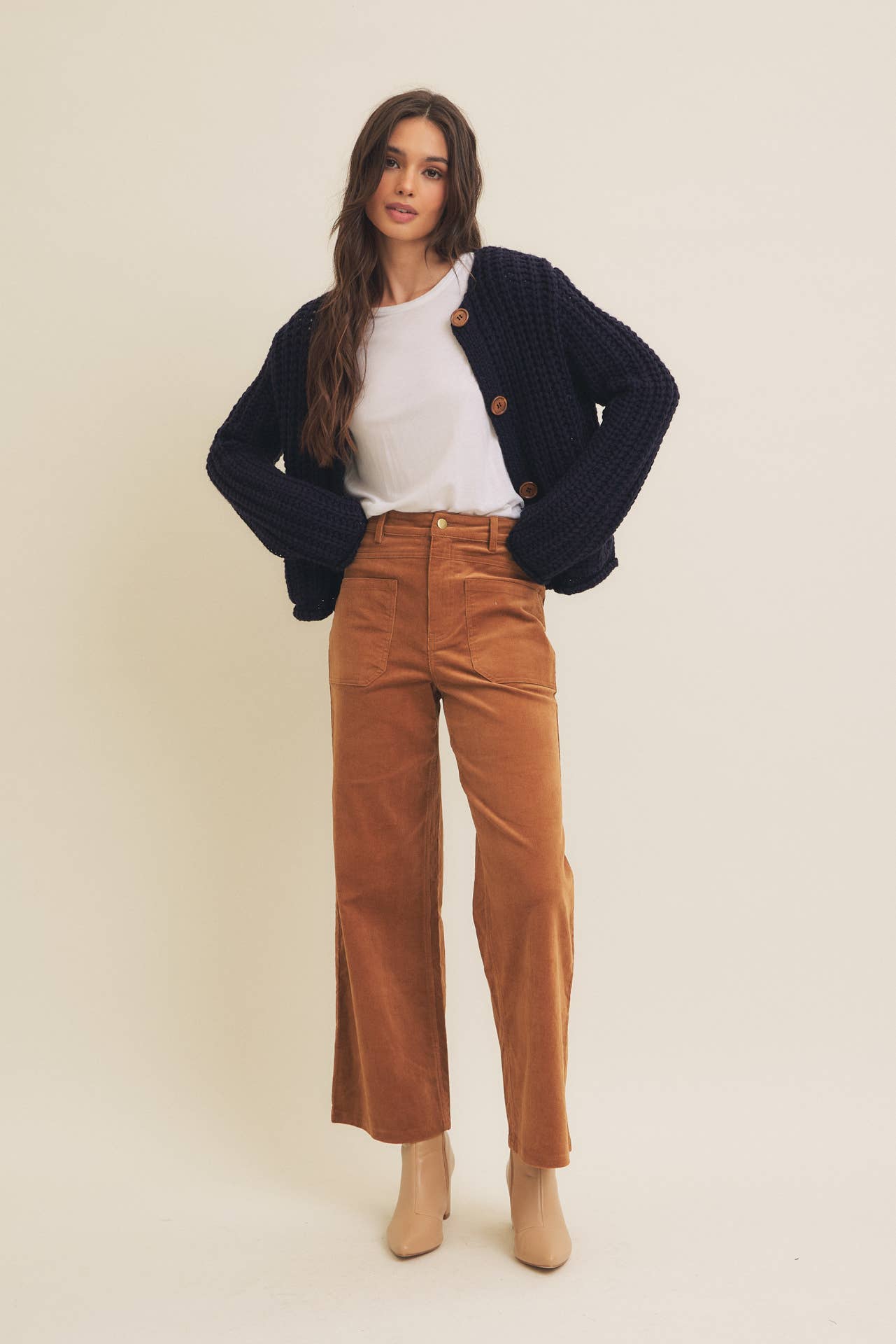 Cozy Wide Leg Corduroy Pant