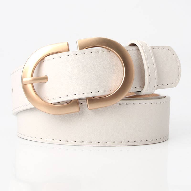 Kay Stylish Vegan Leather Women's Belt | 4 Colors - Medium