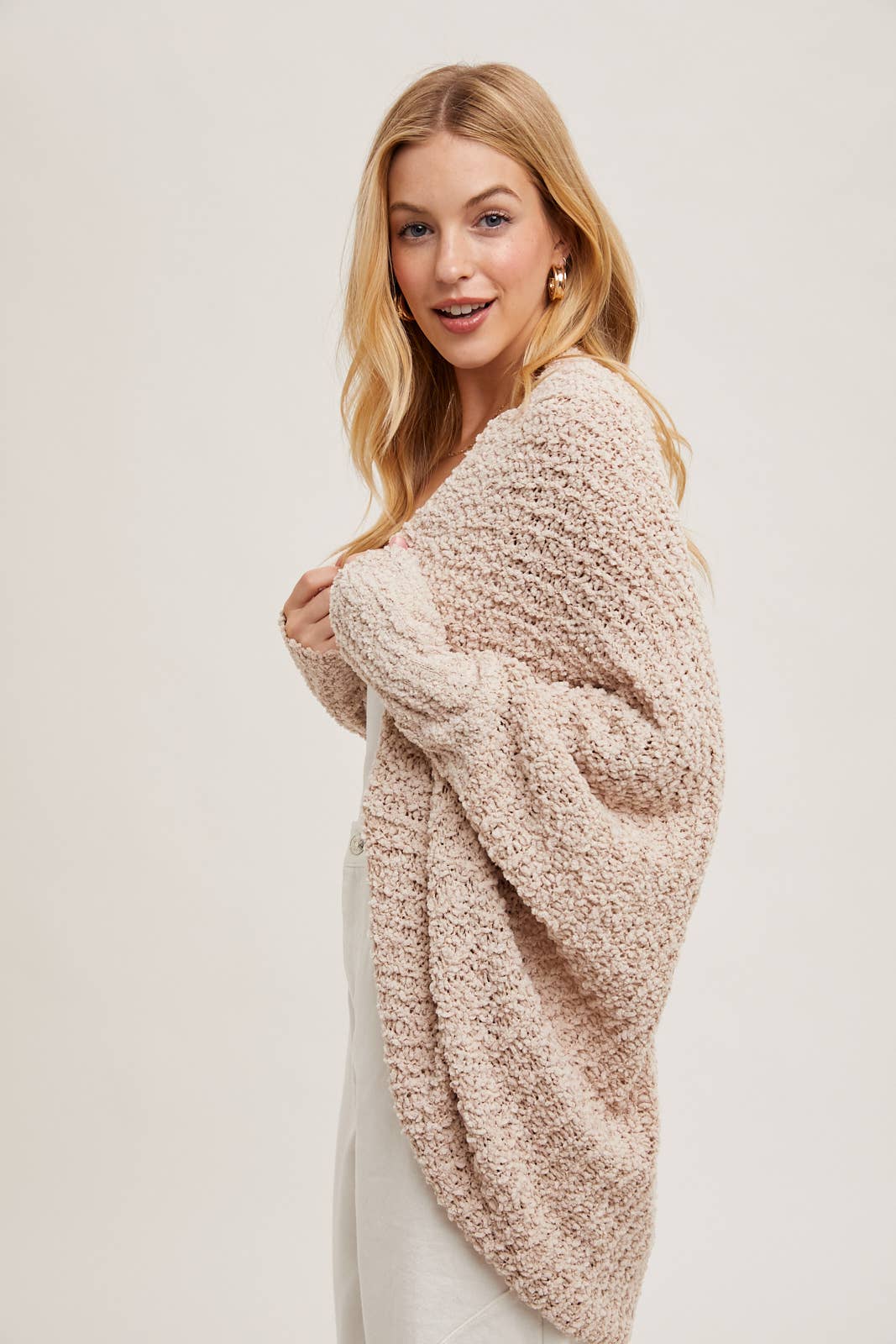 Popcorn Knit Sweater