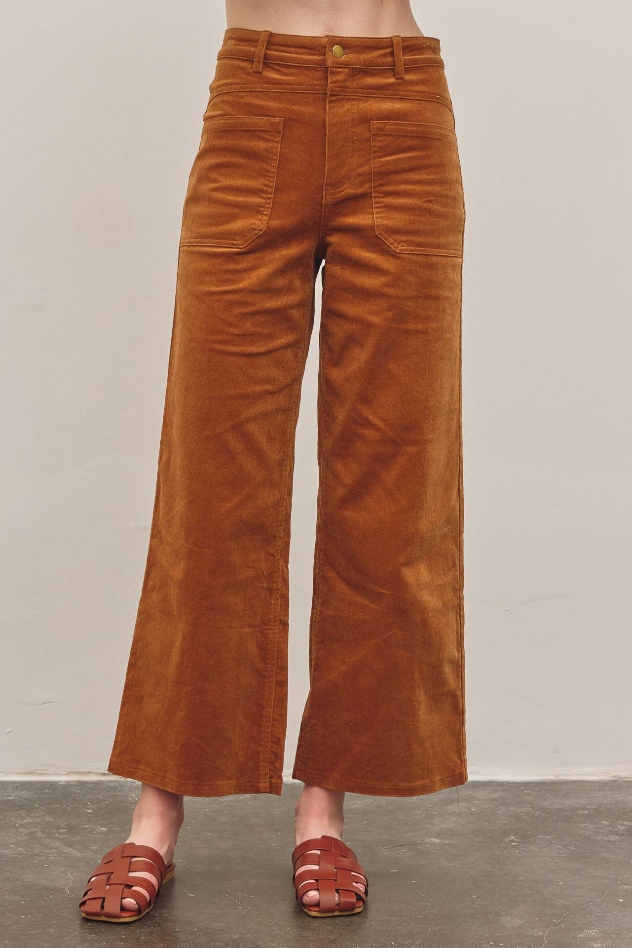 Cozy Wide Leg Corduroy Pant