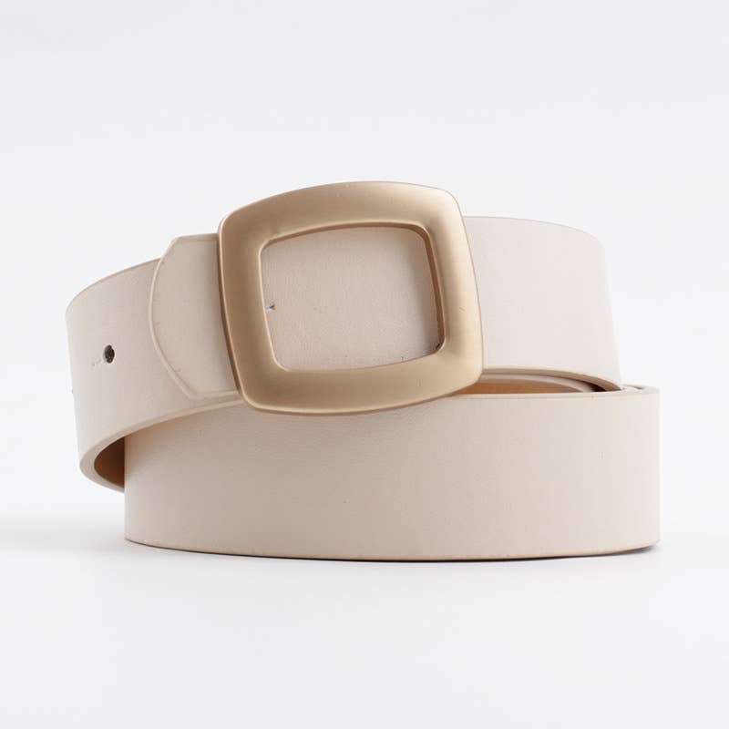 Retro Vegan Leather Women's Belt | 6 Colors - Medium