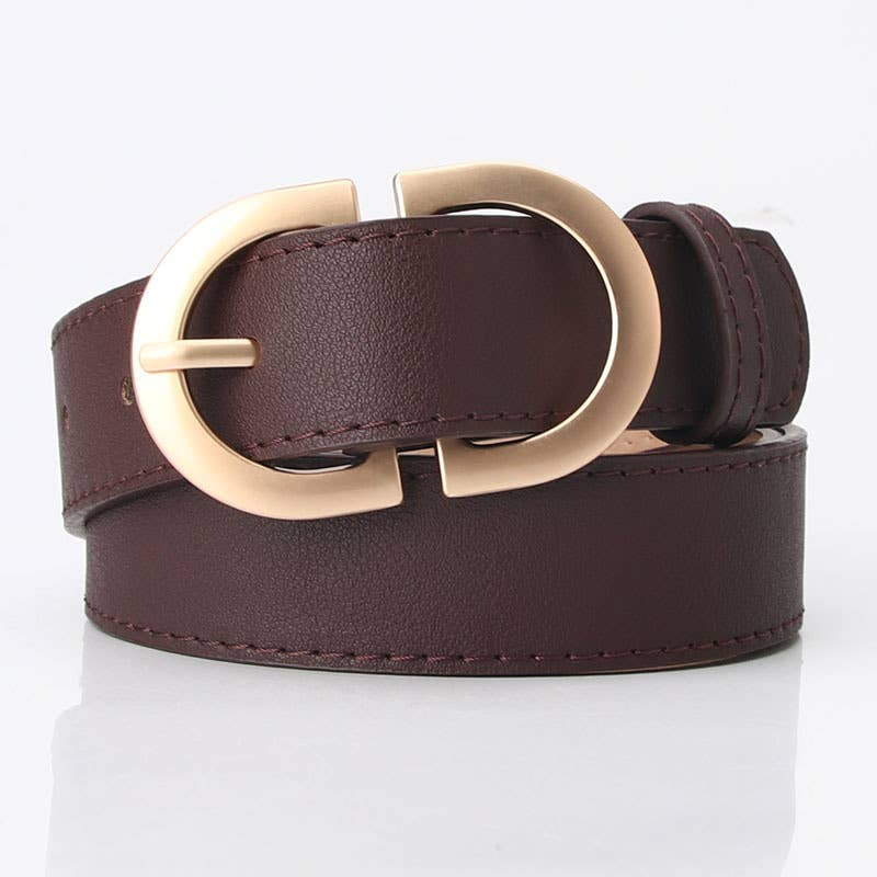 Kay Stylish Vegan Leather Women's Belt | 4 Colors - Medium