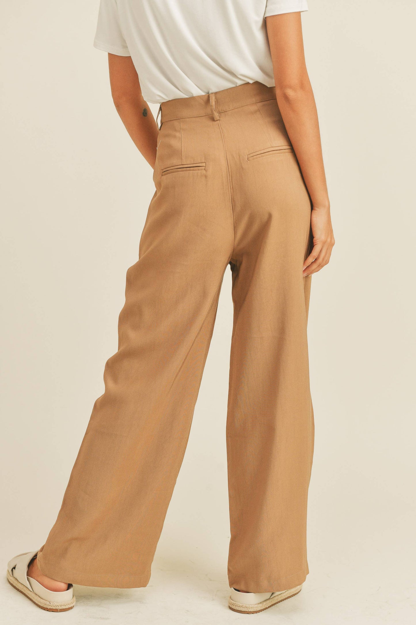 High Waisted Wide Leg Trousers