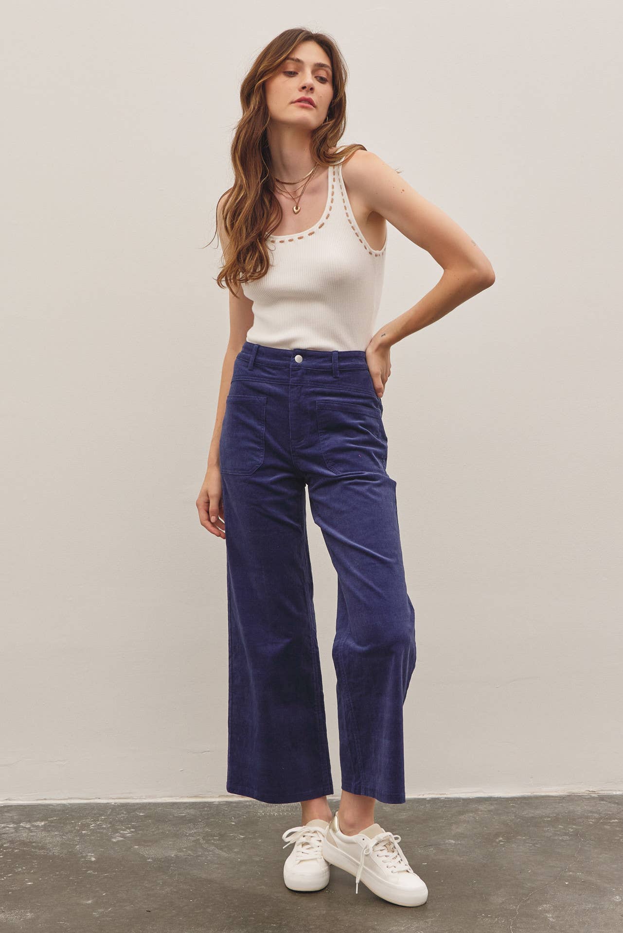 Cozy Wide Leg Corduroy Pant