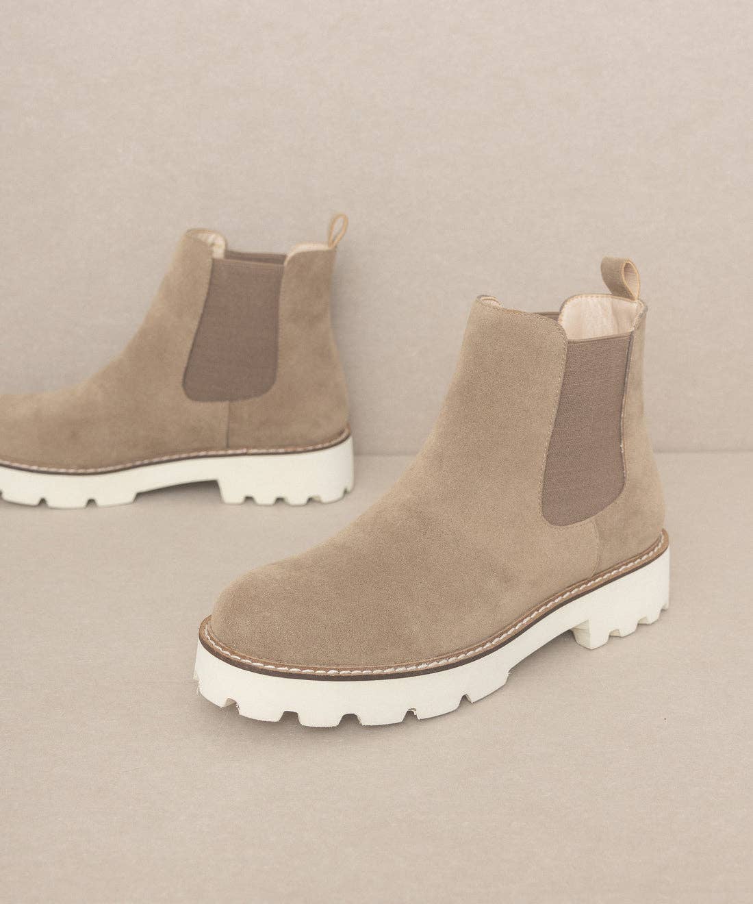 Khaki | Chunky Sole Chelsea Boot