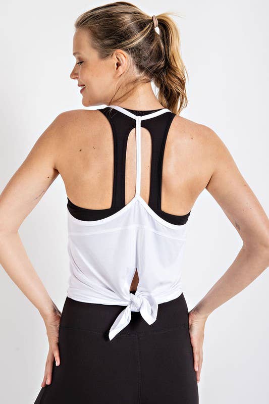 Open Back Tank Yoga Top