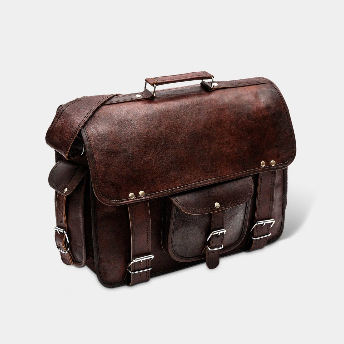 Leather Messenger Bag