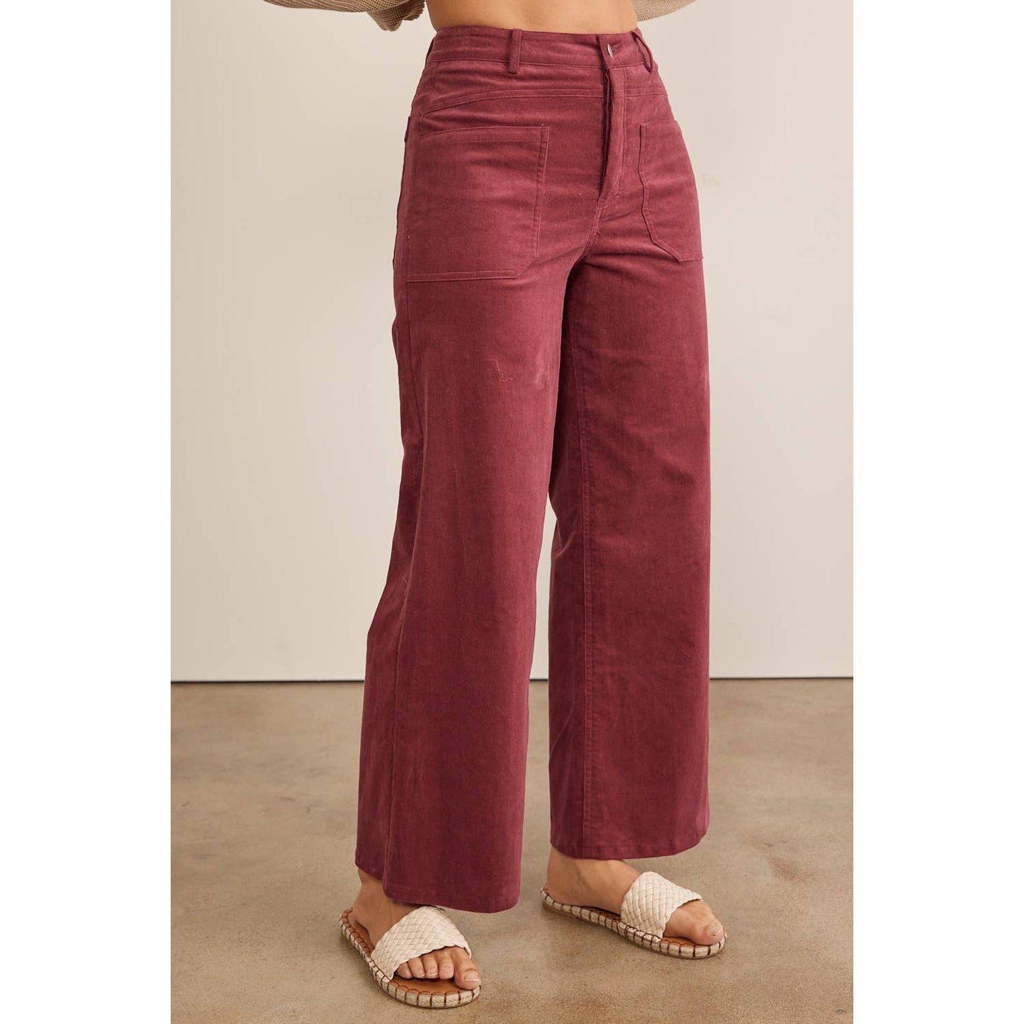 Cozy Wide Leg Corduroy Pant