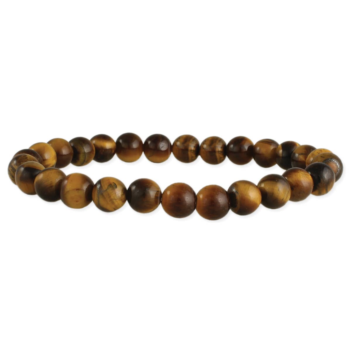 Eye of the Tiger Stone Beaded Men's Bracelet