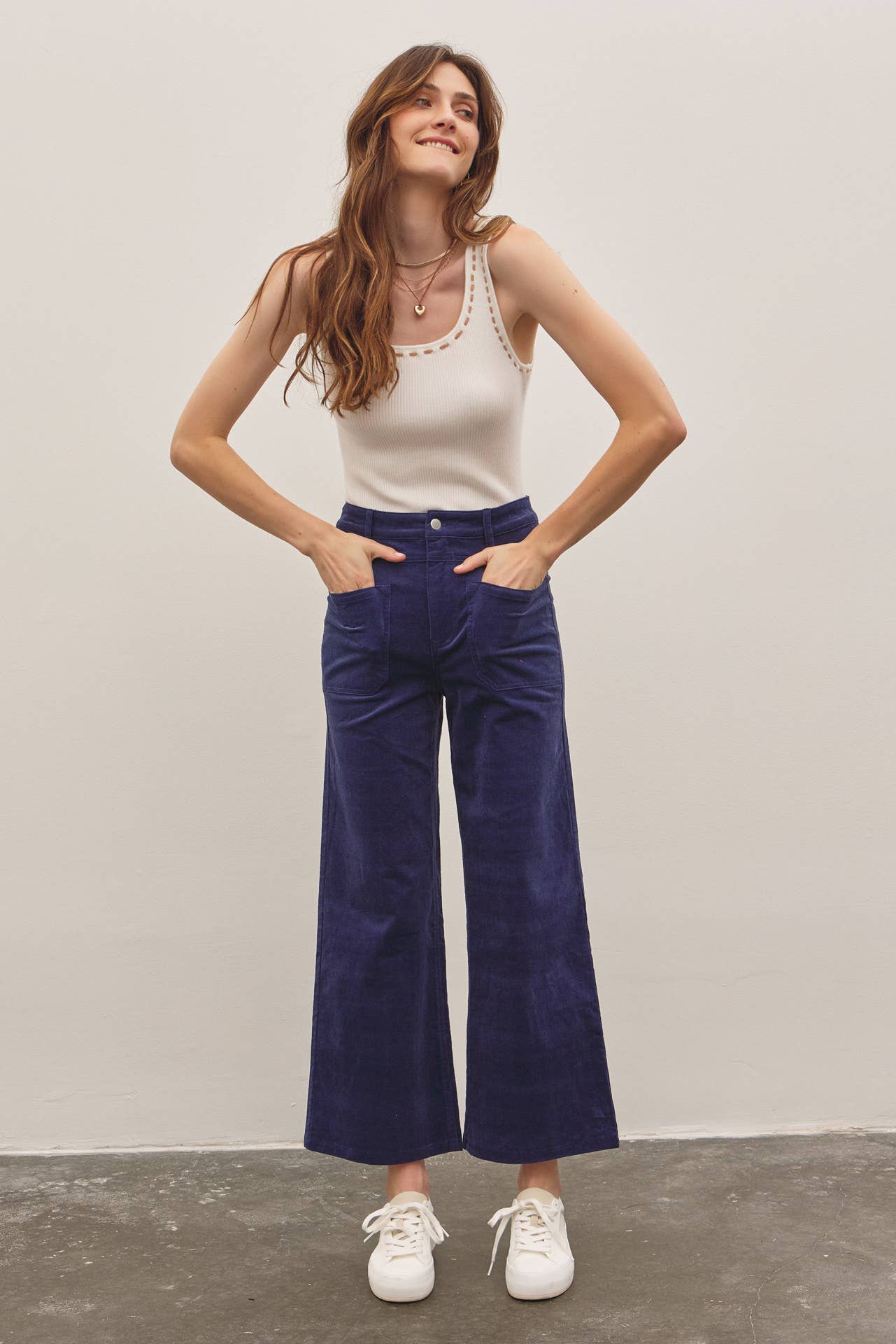 Cozy Wide Leg Corduroy Pant