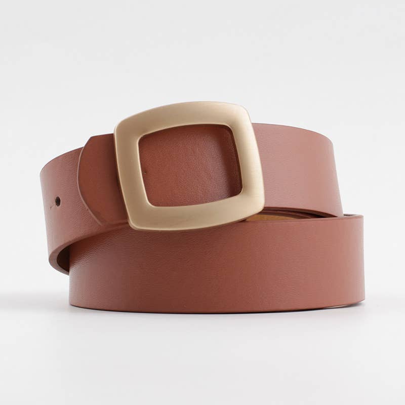 Retro Vegan Leather Women's Belt | 6 Colors - Medium