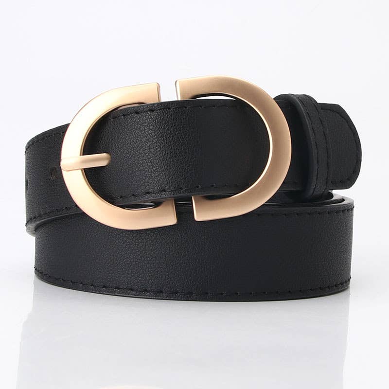 Kay Stylish Vegan Leather Women's Belt | 4 Colors - Medium