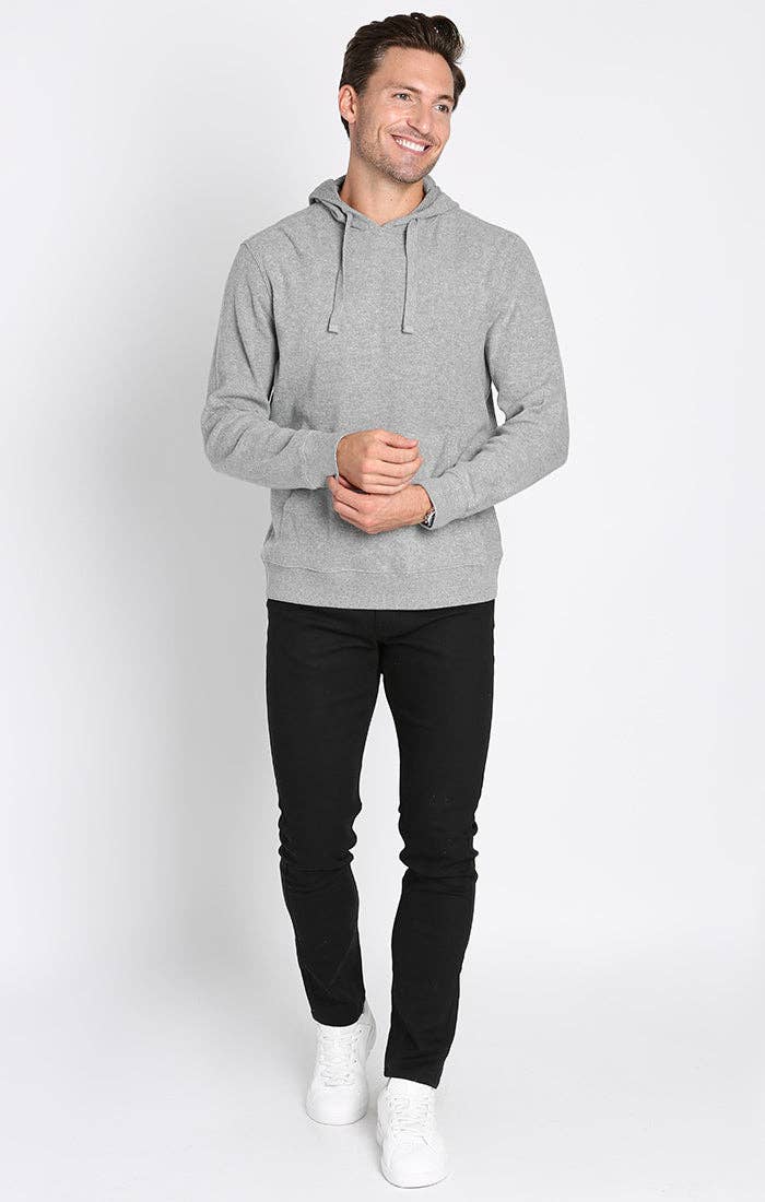 Grey Bedford Brushed Waffle Hoodie