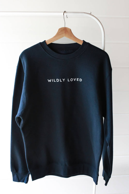 Wildly Loved Sweatshirt - Navy