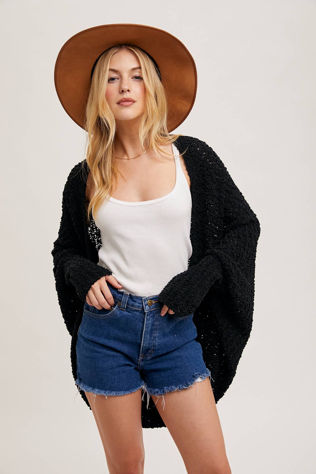 Popcorn Knit Sweater