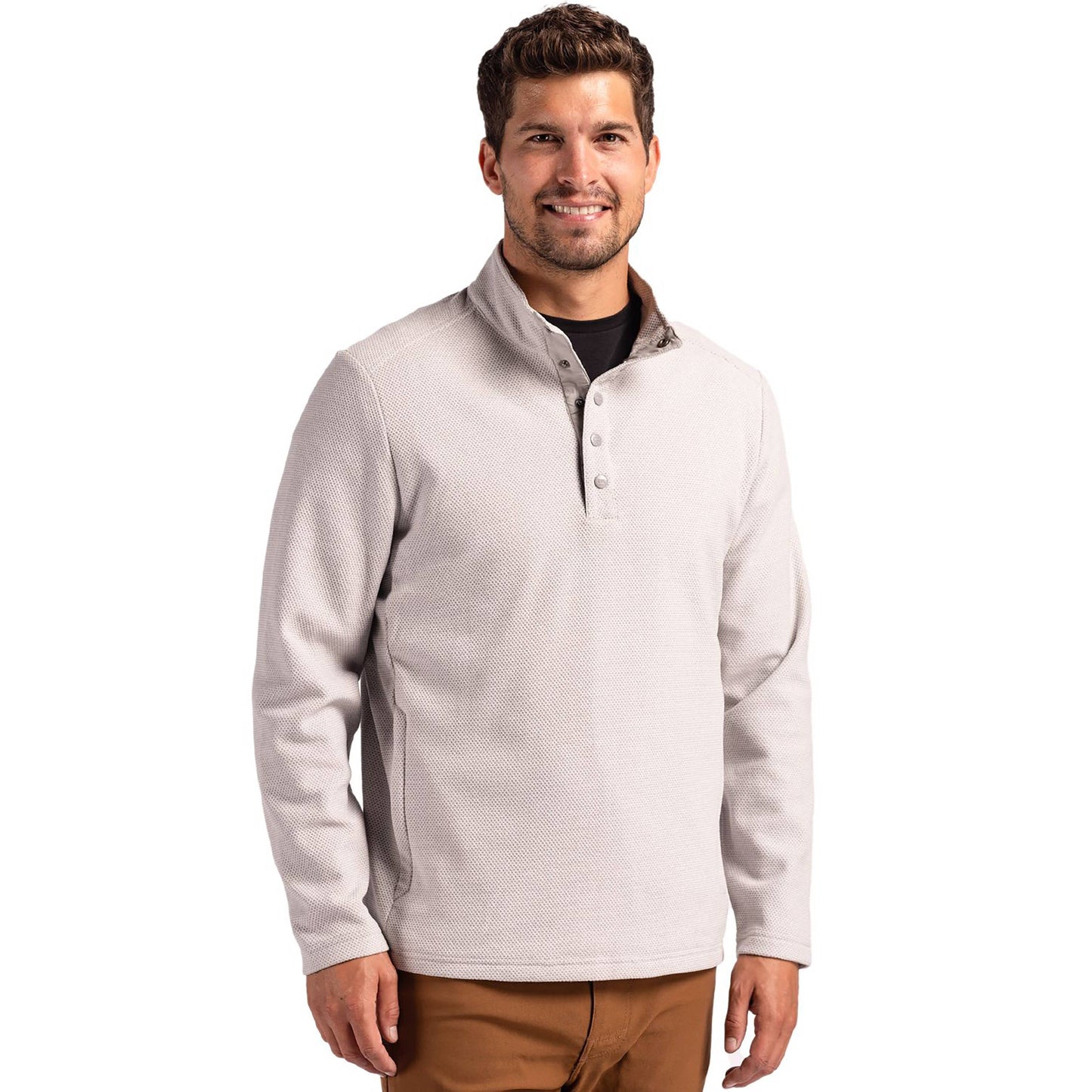 Cutter & Buck Hunts Point Eco Mens Snap Pullover