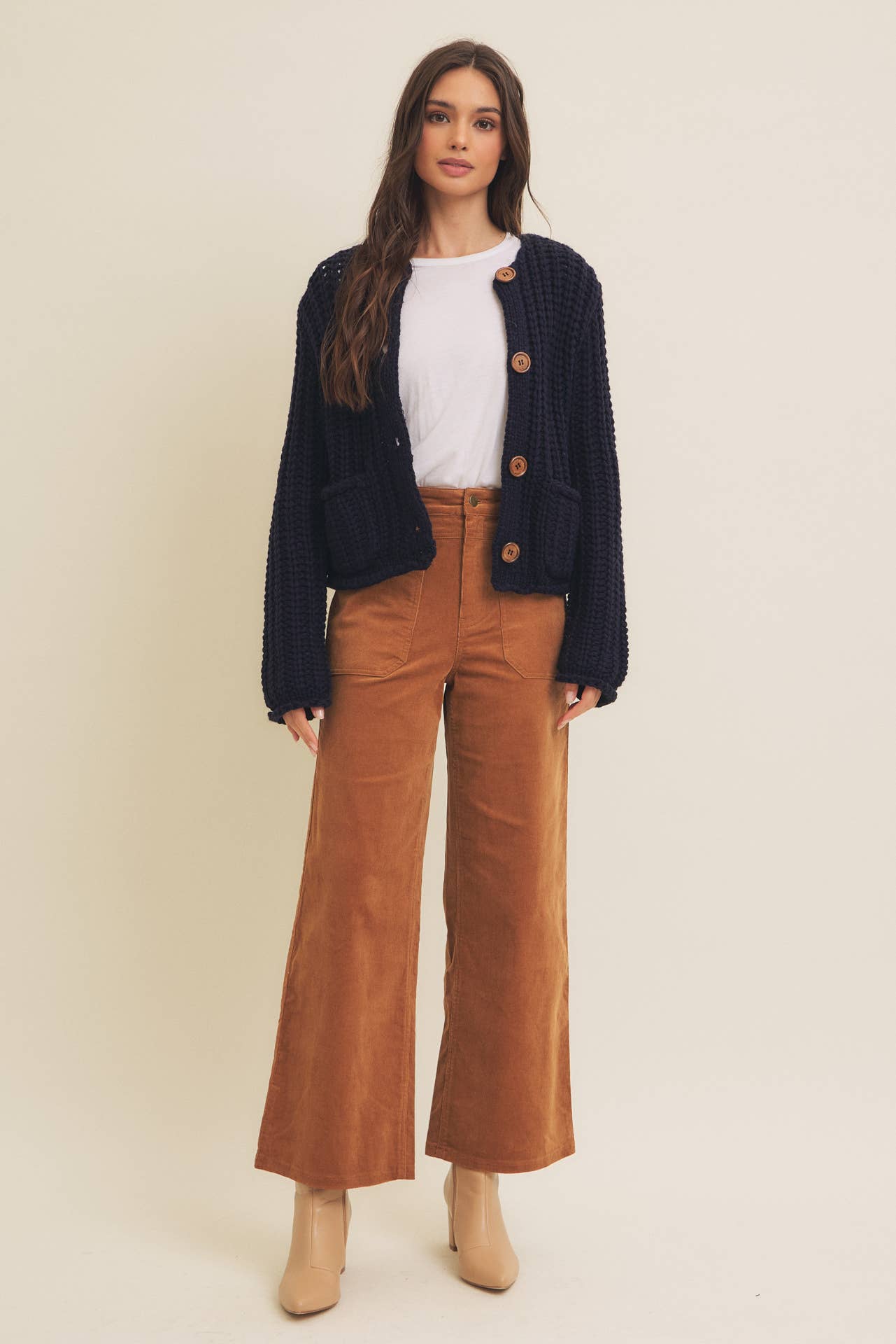 Cozy Wide Leg Corduroy Pant