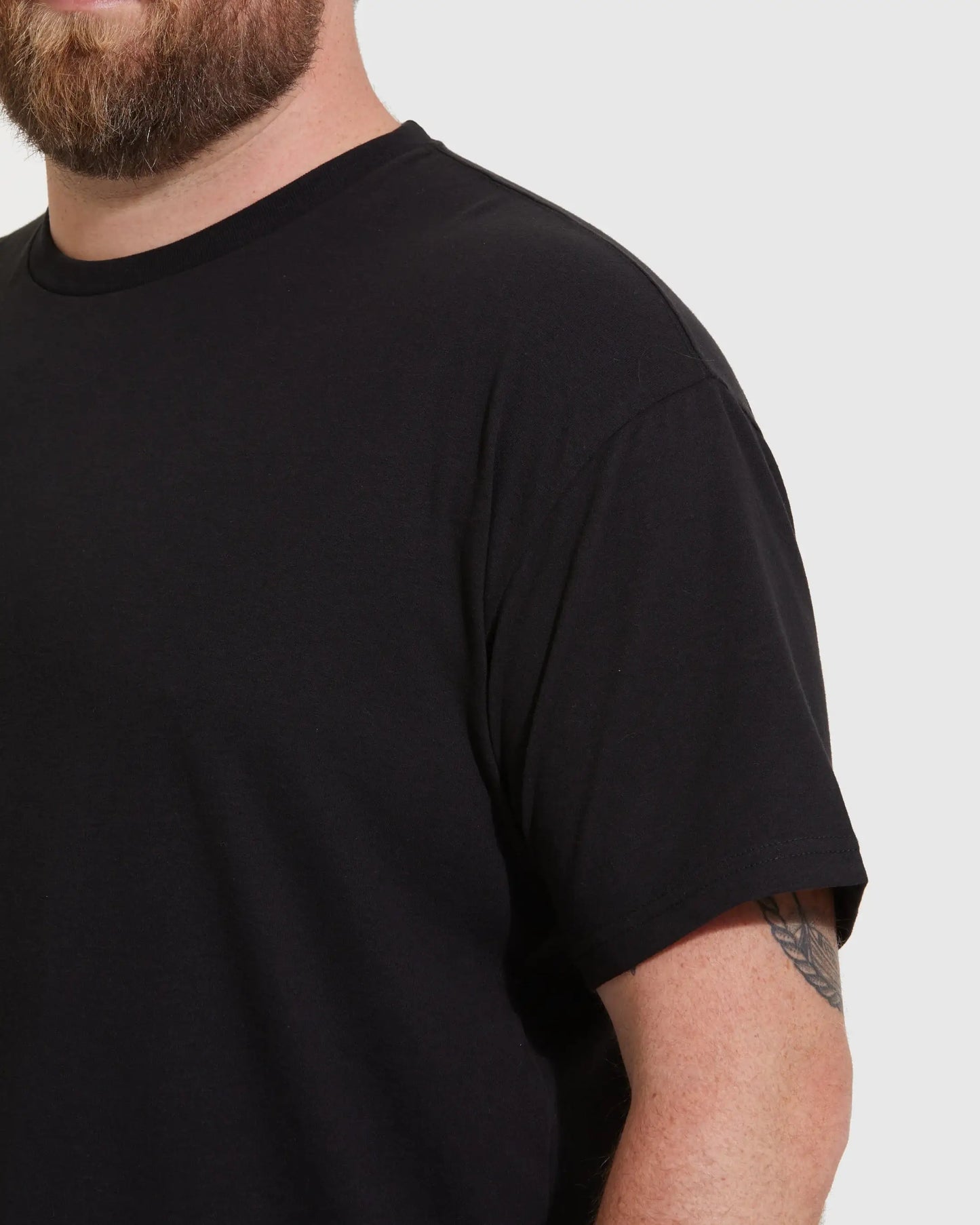 Short Sleeve T-Shirt | Crew Neck | Black