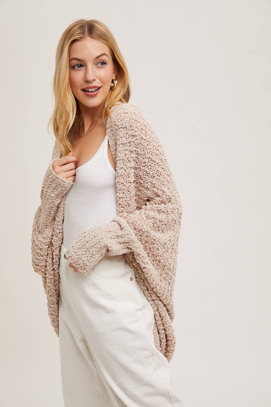 Popcorn Knit Sweater