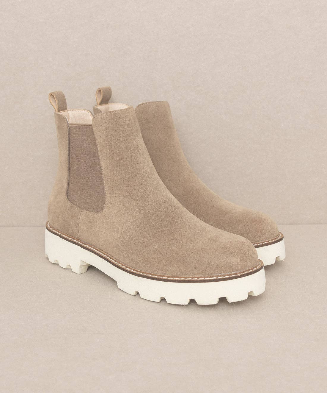 Khaki | Chunky Sole Chelsea Boot