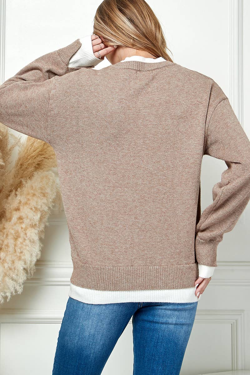 Long Sleeve Knit Sweater