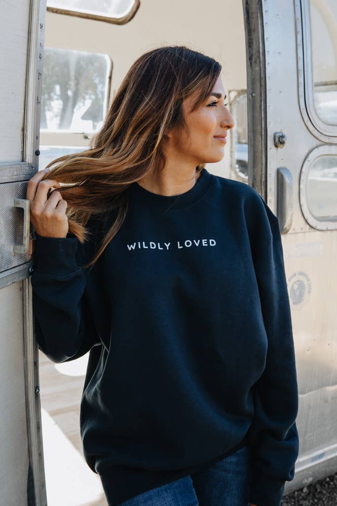 Wildly Loved Sweatshirt - Navy