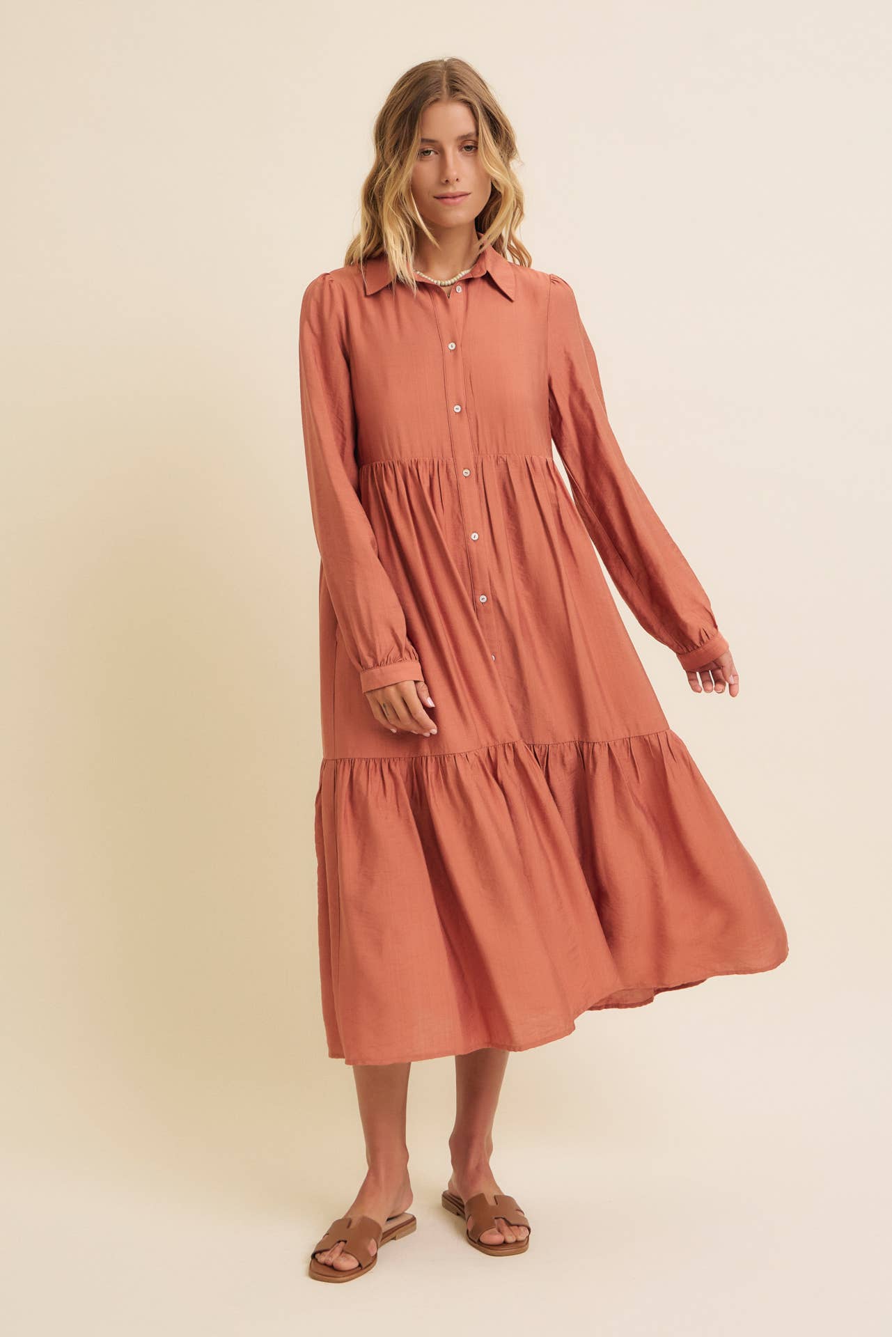 Button Down Midi Dress