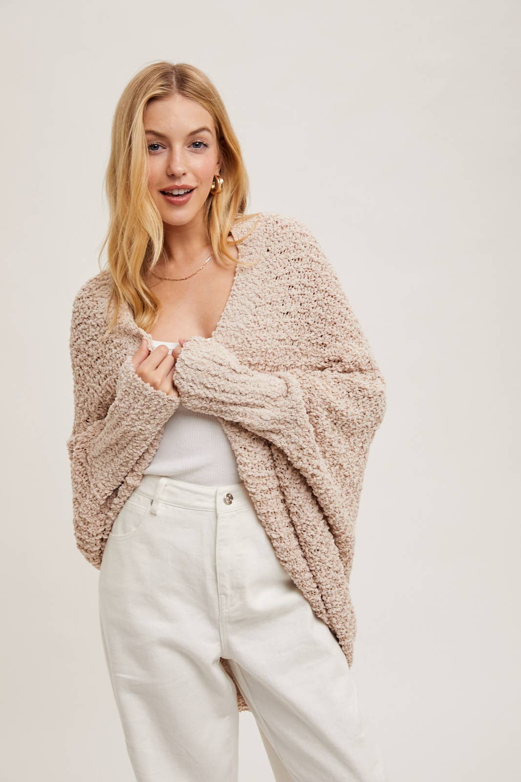 Popcorn Knit Sweater