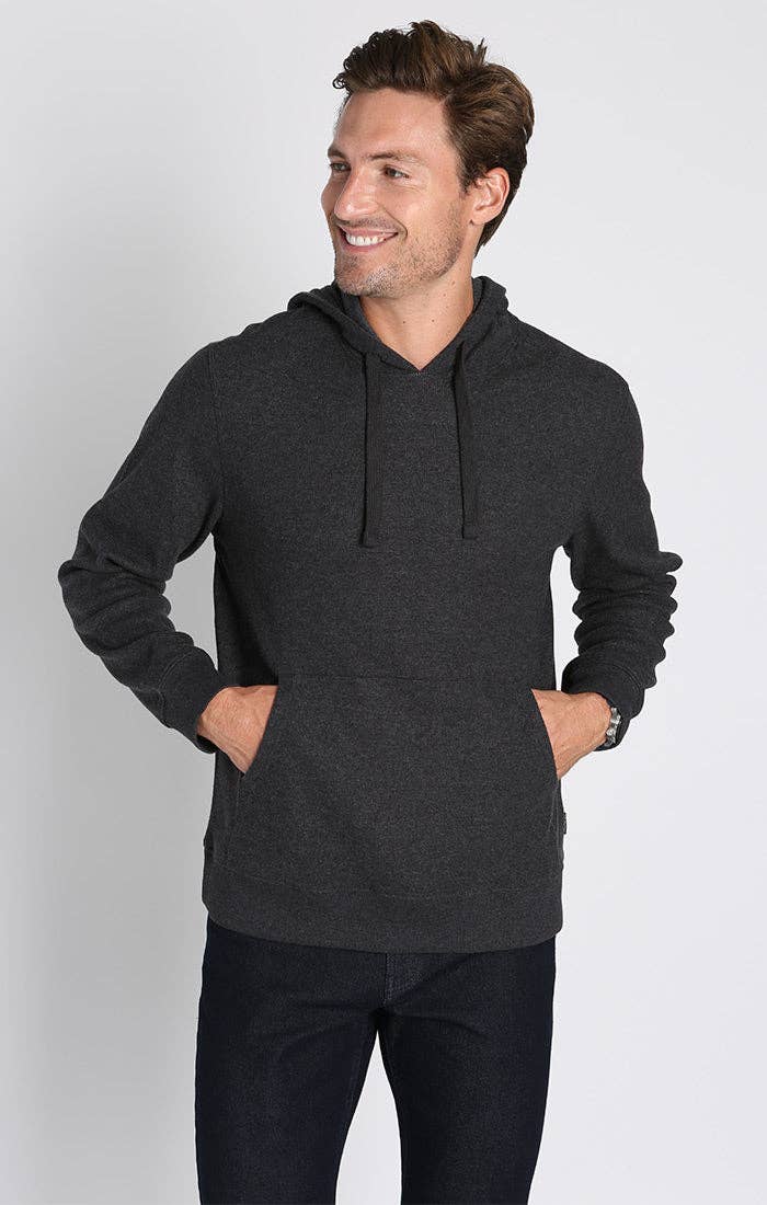 Charcoal Bedford Brushed Waffle Hoodie