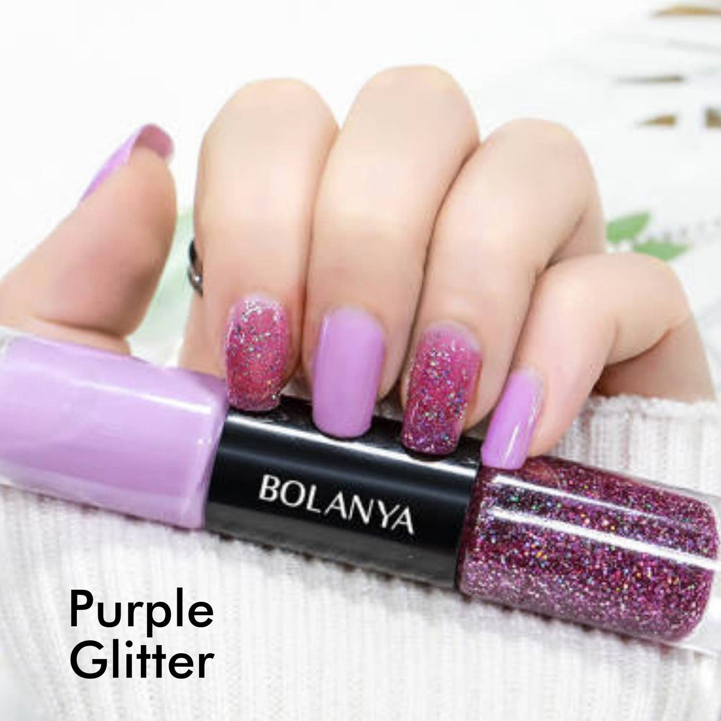 Double Nail Polish - Trendy Colors, Glitter Polish Gift