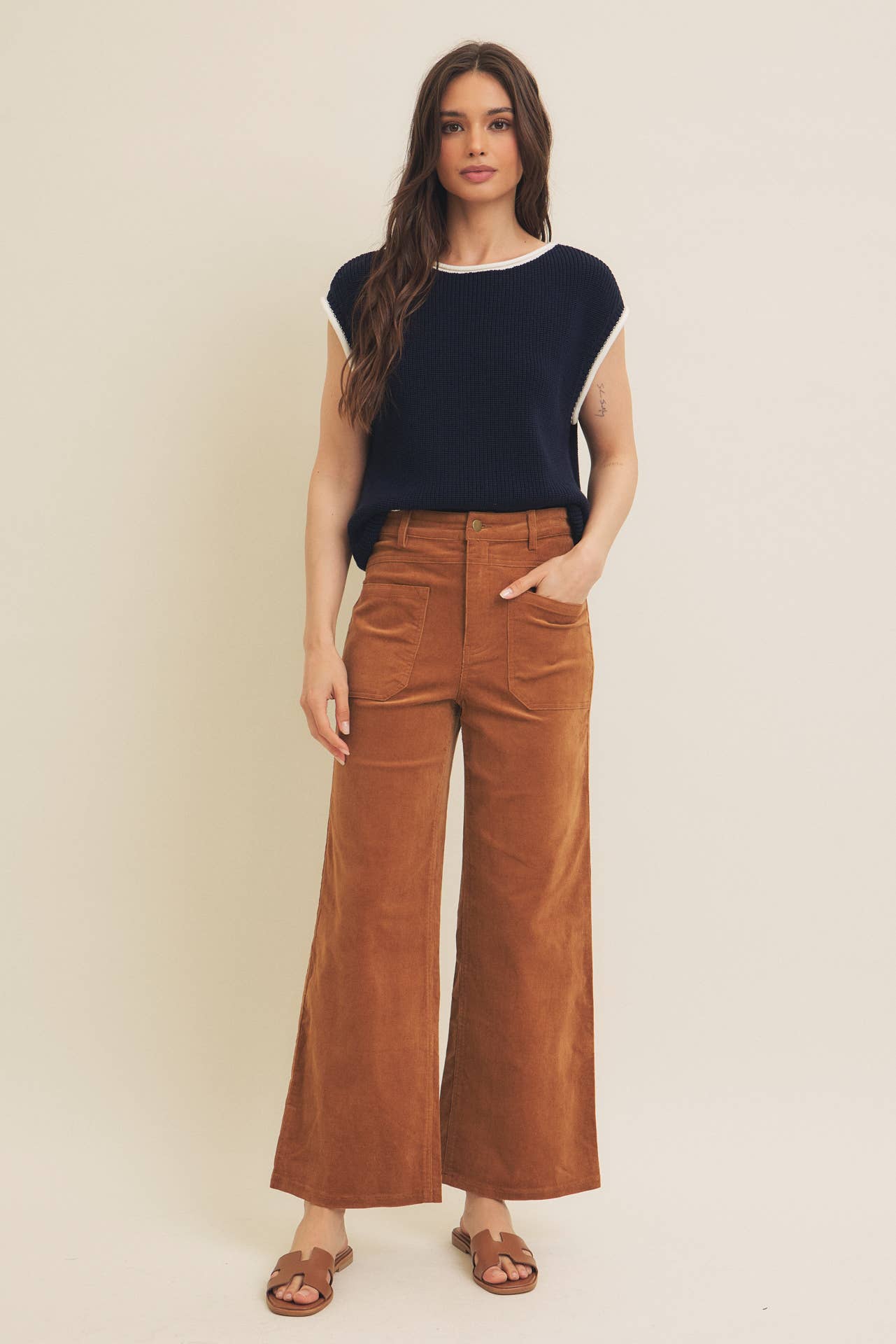 Cozy Wide Leg Corduroy Pant